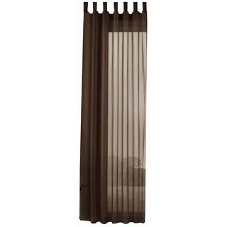 Gardinenbox Schlaufenschal Kräuselband 140 x 245 cm Braun