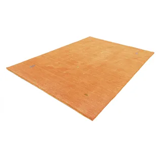 Wollteppich MORGENLAND "Gabbeh Agra" Teppiche Gr. B/L: 200 cm x 250 cm, 14 mm, 5 m2, 1 St., orange Webteppiche handgewebt, reine Wolle, Wohnzimmer, Schlafzimmer