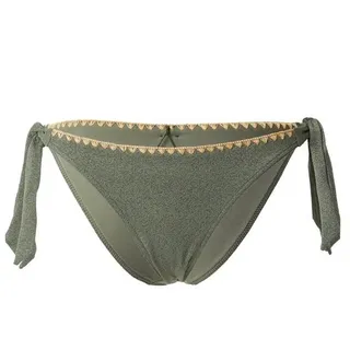 BANANA MOON Bikini-Hose mit Schleifen-Details Modell 'DIMKA SANTAFE', Khaki, L