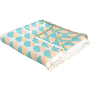 Wohndecke »Circles«, GOTS zertifiziert - nachhaltig aus Bio-Baumwolle, Kuscheldecke, 37038853-0 türkis B/L: 150 cm x 210 cm