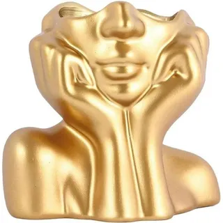 Famanu Blumenvasen in Gold - Abstrakte weibliche Form