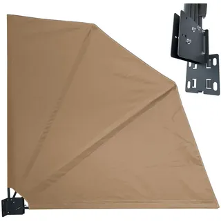 Quick Star Sichtschutzfächer 115 x 115 cm Beige Polyester