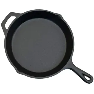 Schickling Gusspfanne - Gusseisenpfanne - Eisenpfanne - Bratpfanne aus Gusseisen - Ø26cm - Grillpfanne - Gusseiserne Pfanne für den Grill