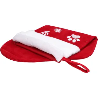 Set Mit 6 Roten Weihnachtsstrümpfen Zum Dekorieren Des Weihnachtsbaums, Geschenktüten Für Haustiere, Kinder Und Partys.