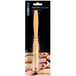 Chef Aid Backpinsel aus Naturborsten mit Holzgriff – Küchenpinsel zum Glasieren, Einfetten und Dekorieren; plastikfrei, BPA-frei, traditionelles Design für Backen und Kochen