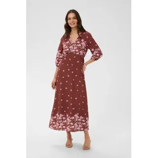 Kaffe Kleid Blusenkleid Braun 42