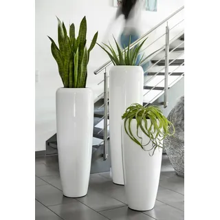 Vase Cleo - Weiß - 117 cm
