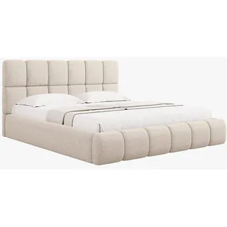 Micadoni Polsterbett Bellis, 220 cm breit beige 200 cm x 220 cm x 100 cm
