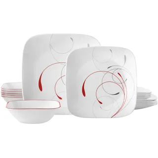 CORELLE 1134338 Service für 6, splitterfest, Splendor Dinnerware, Glass