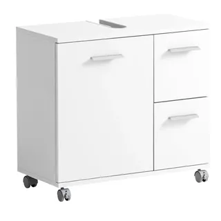 Schildmeyer Waschbeckenunterschrank 2 Schubladen 65,1 x 60 x 32 cm Mattweiß