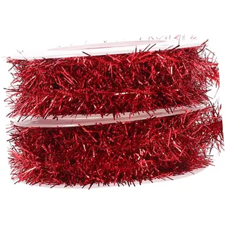 Anneome 2rollen Weihnachtsbaum Dekoration Glänzende Bänder Bunte Weihnachtsgirlande Für Festliche Anlässe Metallische Fäden Für Kreative -Dekorationen Für Zuhause Und Büro