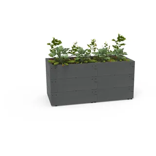 Juwel Hochbeet Timber 3er-Set 20451 360 x 360 x 80 cm Anthrazit