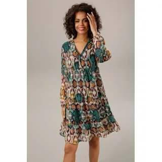 Aniston CASUAL Tunikakleid Ethno-Druck Bunt 42