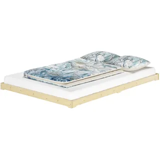 Erst-Holz Futonbett 160x200 platzsparend extra niedriges Loftbett Fichte Tanne geölt V-60.47-16 ohne Zubehör