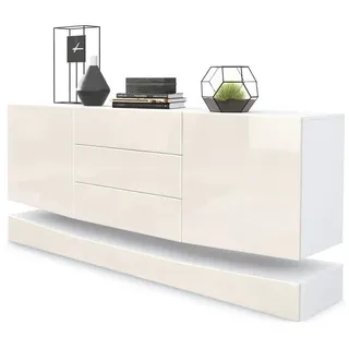 Vladon Sideboard, Creme, Holzwerkstoff, 178x82x39 cm, Wohnzimmer, Kommoden & Sideboards, Sideboards