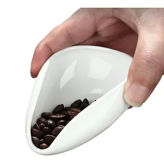 Coffee Dosing Cup – Porzellan Cha He Tea Vessel | Single Measuring Tray Kit | Compact Durable Workmanship Tea Dosing Tray Tray Coffee Bar Zubehör für Espresso Gold Tea Lovers Tea Dosing Tray