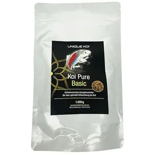 Unique Koi Koi Pure Basic Ø 5 mm 1 kg Schwimmendes Ganzjahresfutter | BiotopfischFutter Fischfutter Teichfutter Koifutter, Winterfutter, Schwimmfutter, Herbstfutter