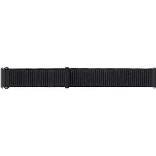 Samsung Fabric Band ET-SVR86, Uhrenarmband für Galaxy Watch4 mit 20 mm Stegbreite, Größe M aus gewebtem Nylon, Schwarz