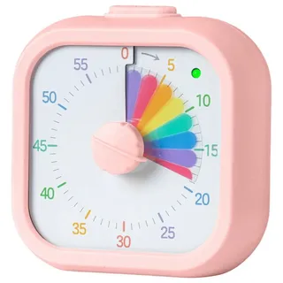 Relaxdays Visueller Timer Kurzzeitmesser Rosa