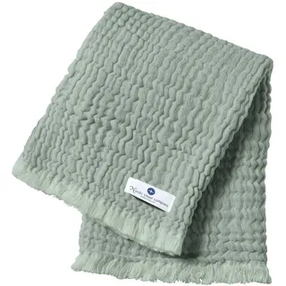 nordic coast company Babydecke Musselin Fransen 80x80cm,