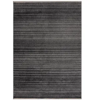 KADIMA DESIGN Teppich gestreift Anthrazit, 200 x 300 cm - BREDE Kadima Design