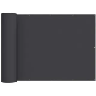vidaXL Balkon-Sichtschutz 150 x 400 cm Schwarz Polyurethan