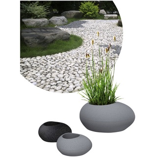 SCHEURICH Pflanzgefäß »FLOW«, ØxH: 48 x 23,1 cm, schwarz - grau