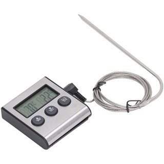 Digitales Fleischthermometer, kompaktes magnetisches Backofenthermometer mit voreingestellter Temperatur zum Grillen