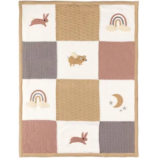 BORNINO HOME Babydecke Winter-Kuscheldecke Little Cloud Dancer 80x100 cm, mehrfarbig