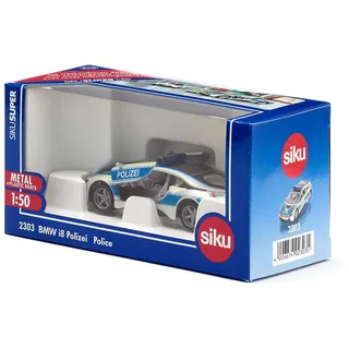 Siku 2303 - BMW i8 Polizei blau/silber 1:50