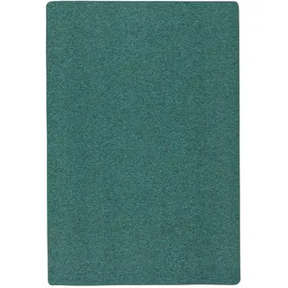 Snapstyle Feinschlingen Veloursteppich 200 x 200 cm Petrol