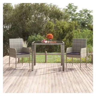 vidaXL Gartenstuhl 48 x 82,4 x 88 cm grau 2 St.