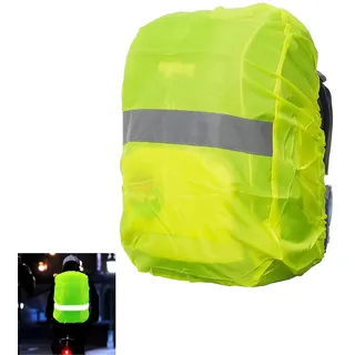 beejune Regenschutz Rucksack, Rucksack Regenschutz, Regenschutz Schulranzen, Rucksack Schutzhülle Flugzeug, Wasserdichter Rucksack, Mit Reflektoren, Für Wandern, Camping, Radfahren (30-40L)