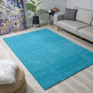 Sanat LOCA Hochflorteppich 60 x 110 cm Blau