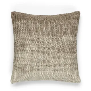 Marc O'Polo Home Dekokissen Nordic knit melange, aus gestrickter nachhaltiger Baumwolle braun
