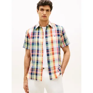 Tommy Hilfiger Kurzarmhemd kariert Orange L