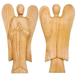 Engel handgeschnitzt aus Hibiskus-Wood, Holz-Engel, Grösse:ca. 25 cm