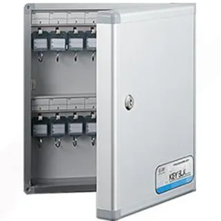 MPYEKP Schlüsselkasten Abschließbar, Schlüsselschrank groß, mit Haken und Anhängern, für Hotels, Haus, Büro, Apartmentkomplexe, Hausverwaltungen(24Key)