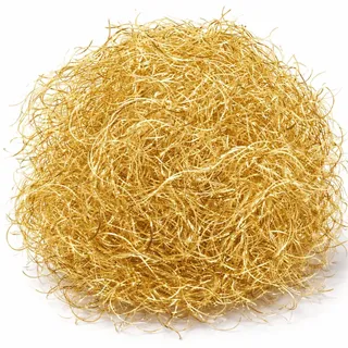 Engelshaar - gelockt Lametta ca. 15 Gramm - für Weihnachten & Advent als Deko Dekoration (Gold)