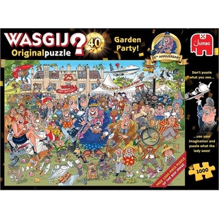 Jumbo 25019 - Wasgij Original 40, Gartenfest, Puzzle, 1000 Teile