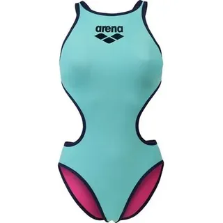 ARENA Damen Sport Badeanzug One Biglogo, Größe 38 in Blau Blau