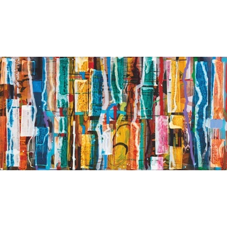 Komar Vliestapete, Mehrfarbig, Abstraktes, 500x250 cm, Tapeten Shop, Vliestapeten