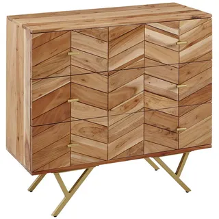 KADIMA DESIGN Sideboard 90 x 86 x 40 cm Beige