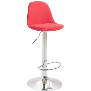 CLP Barhocker Kiel Stoff 40 x 40 x 100 cm Rot