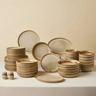KARACA Earth Collection Tafelservice 52-tlg. earthy light reactive