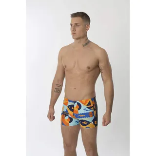 Manta Swim Herren Badehose Cartoon, 26 cm XXL orange-Blue-Red