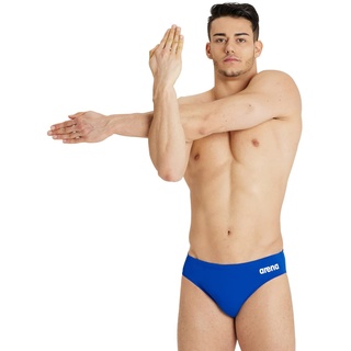 Arena Herren Men's Team Swim Solid Badehosen Slip, Royal-white, 8