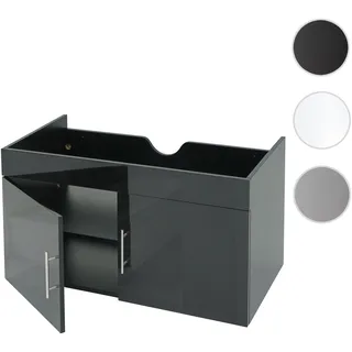 Mendler Waschbeckenunterschrank 90 x 48 x 46 cm Schwarz