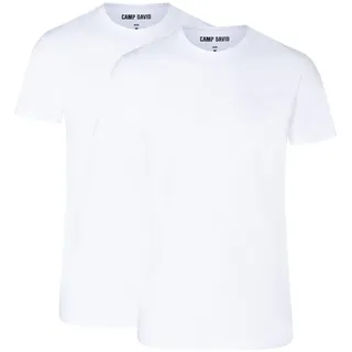 Camp David T-Shirt 2er Pack weiß M