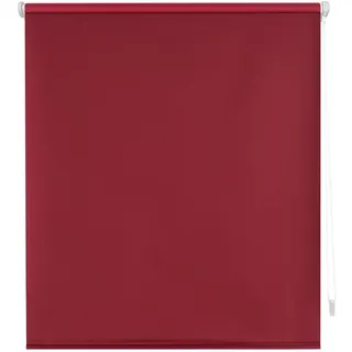Decorblind | Verdunkelungsrollo, glatt, ohne Werkzeug und ohne Bohren, Maße Rollo: 37 x 180 x 180 cm (B x L), Maße Stoff: 34 x 175 cm, einfarbig, Bordeaux, Jalousie für Fenster